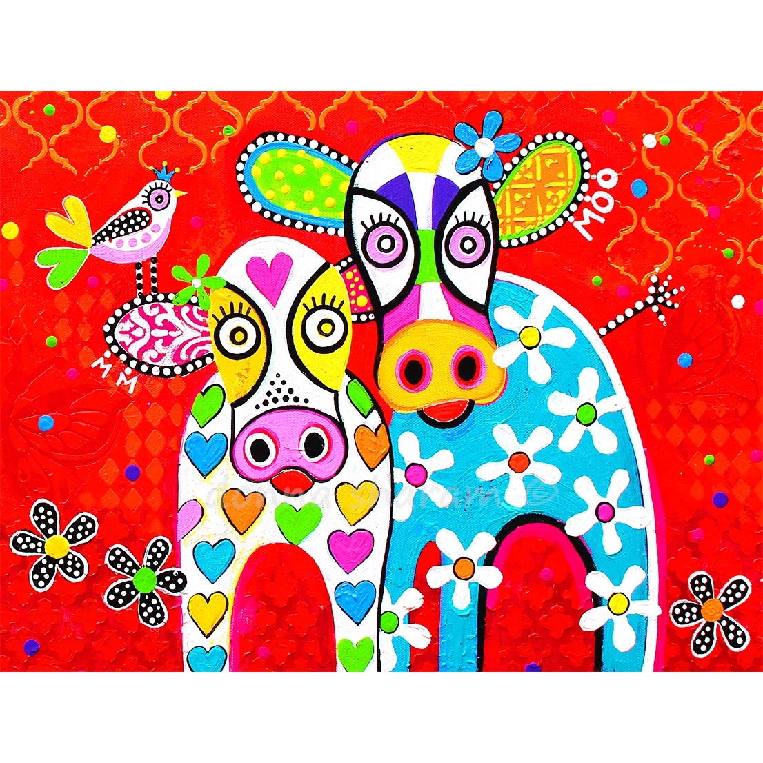 Wall Art Framed Print - Happy Moo Day - Cow