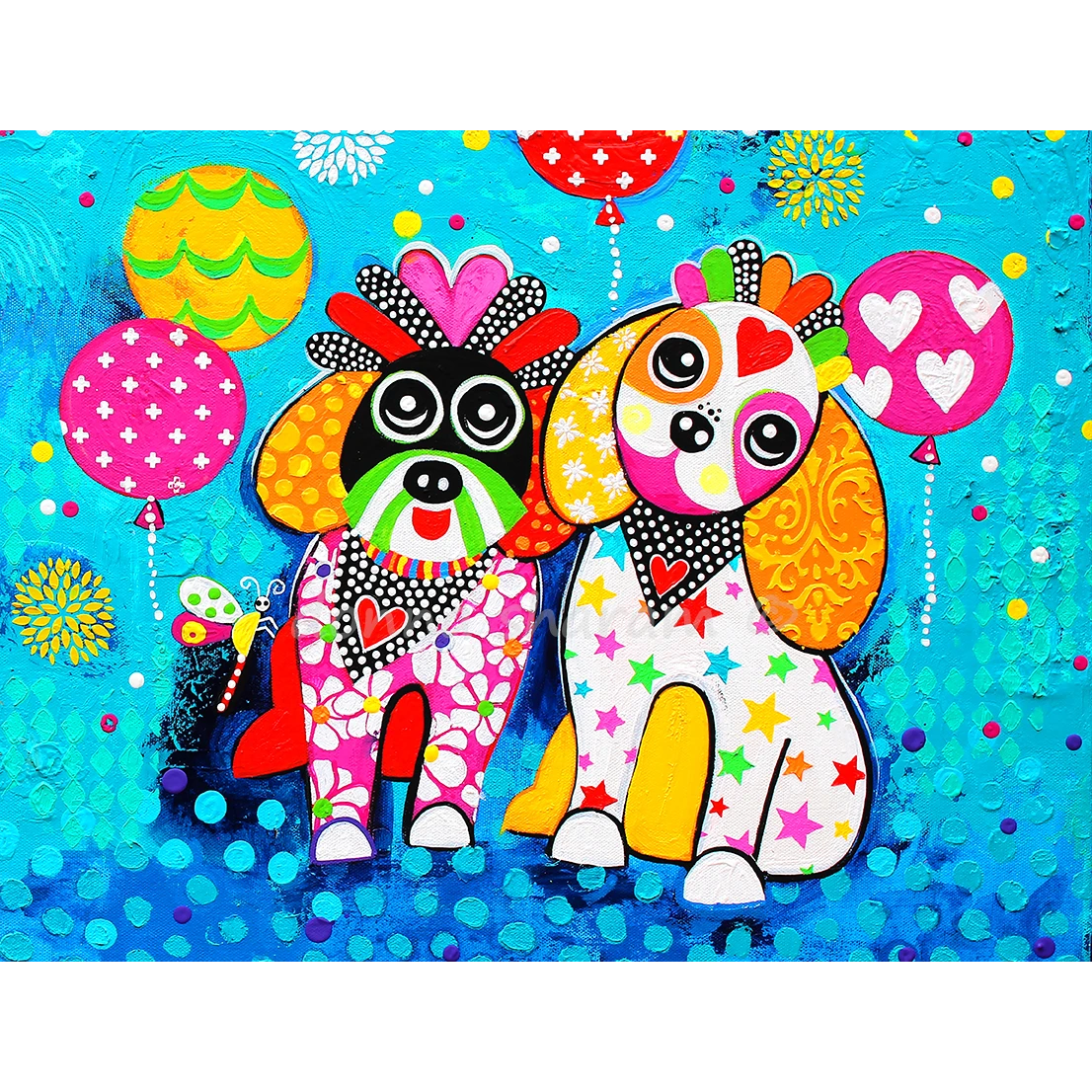 Wall Art Framed Print - Oodles of Love - Cavoodle